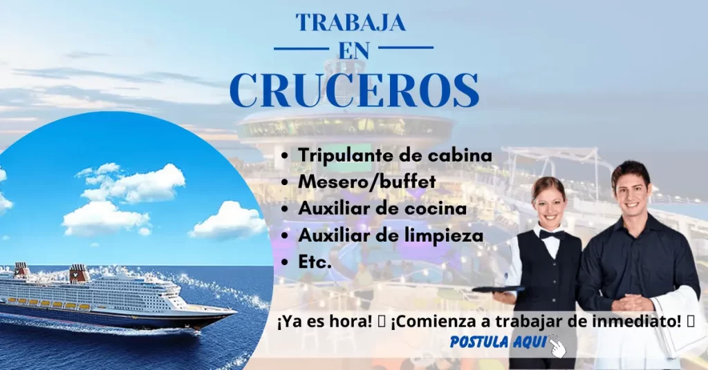CRUCEROS Nuevas Ofertas Laborales