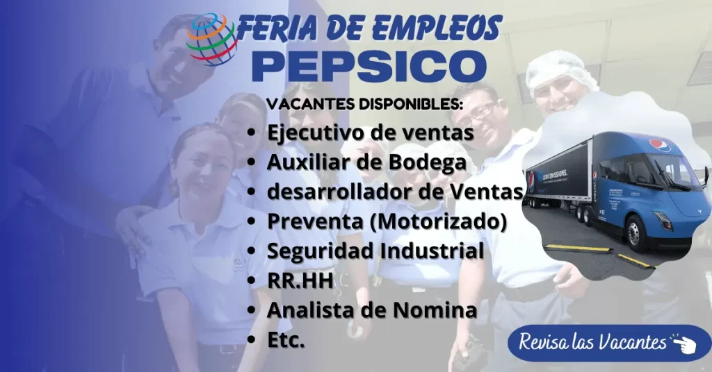 PEPSICO Nuevas Ofertas Laborales