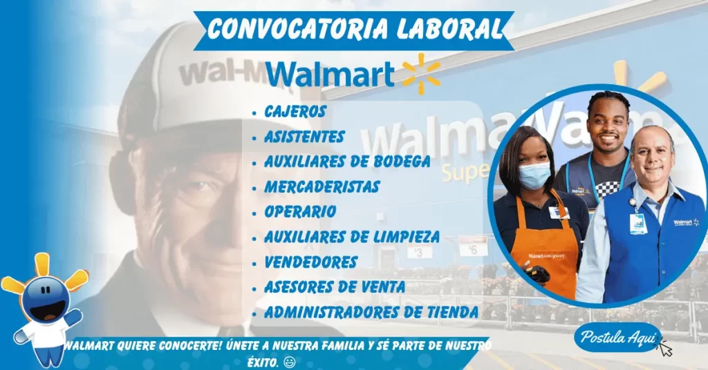 WALMART Nueva Convocatoria de Ofertas Laborales
