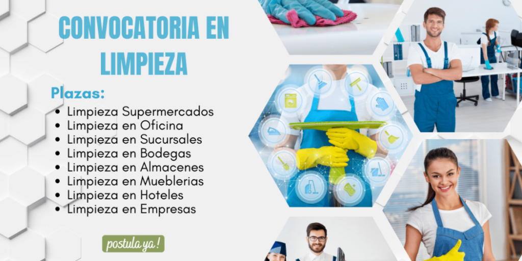 PERSONAL DE LIMPIEZA – Nueva convocatoria